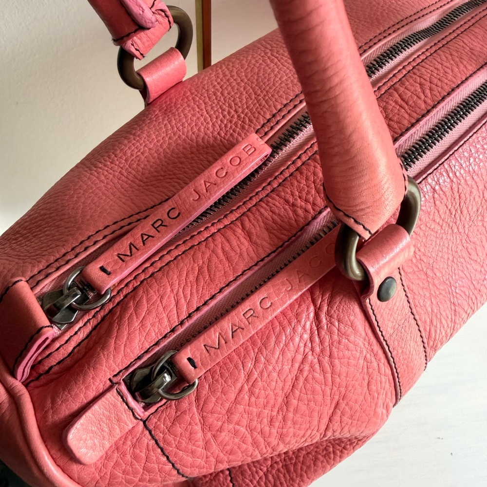 Marc Jacobs Pink Leather Satchel Bag - Picture 2 of 6